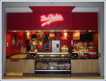 Franchise restaurants are the rise, like this new Mrs. Fields that Englewood Construction built in Orland Park Mall.