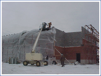 Englewood Construction is an expert in winter condition commercial construction practices.